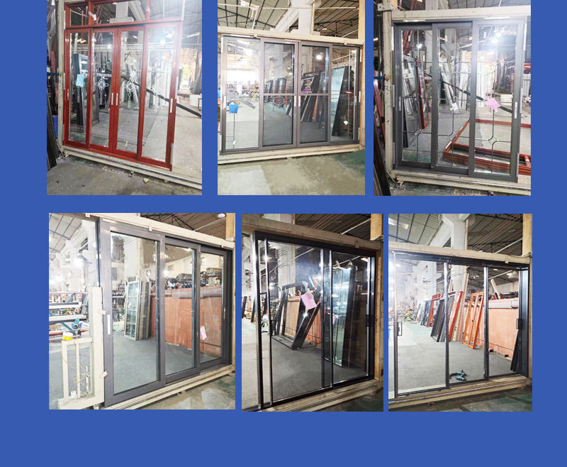 Supplying narrow-frame aluminum alloy swing doors in stock, kitchen glass, bathroom doors, bedroom, toilet doors, and bathroom doors factory pic 26
