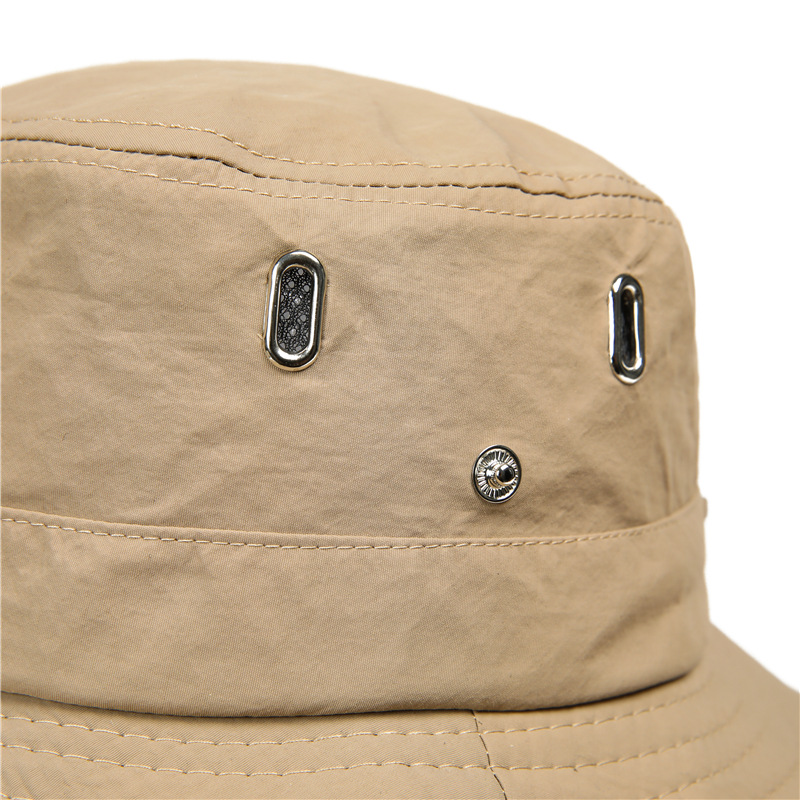 户外男士登山帽子夏天钓鱼防晒帽出游徒步透气遮阳帽子骑行渔夫帽详情2