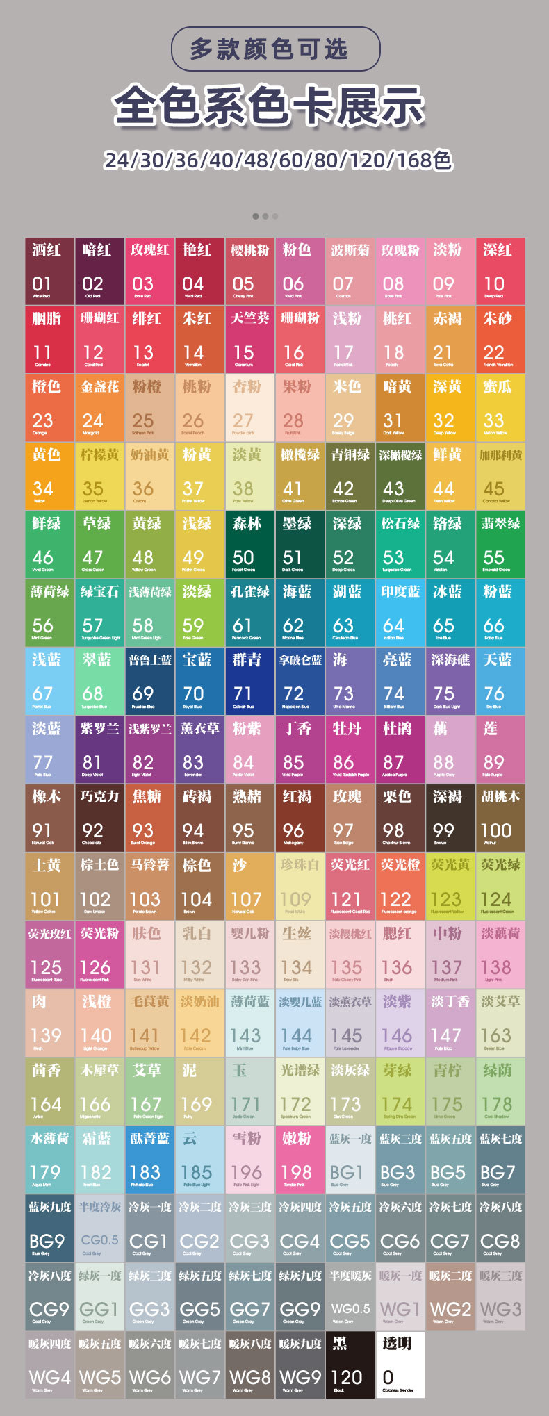 Double-headed high-quality marker pen set, complete oil-based Noya premium watercolor pen for painting, specially designed for students and children 12 pic 14