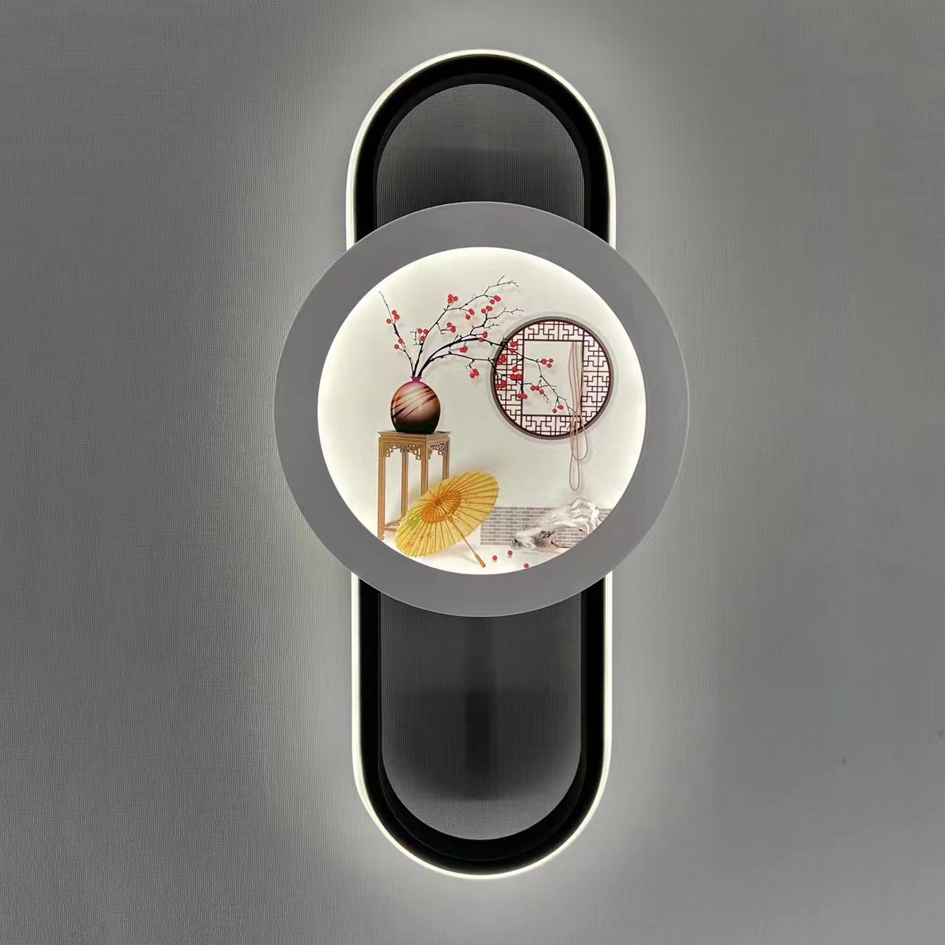 Influencerled wall lamp sala de estar basalto luminosidad pintura decorativa nuevo estilo chino lámpara de casa dormitorio lámpara de cabecera wholesale pic 5