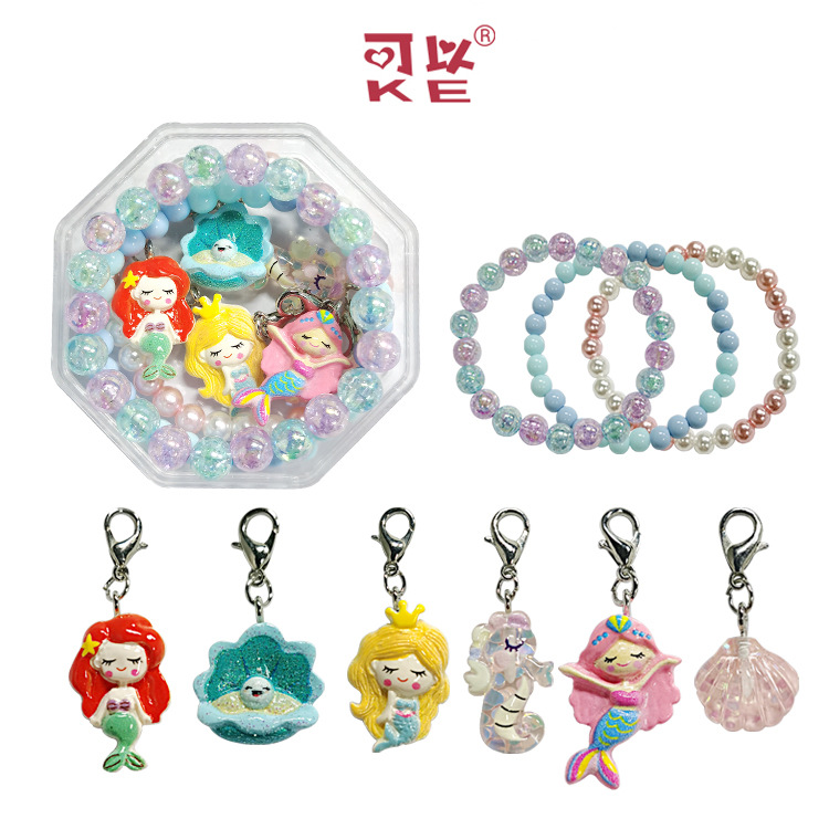 【可以】跨境圣诞创意DIY手链儿童串珠手链首饰套装圣诞节礼物详情3