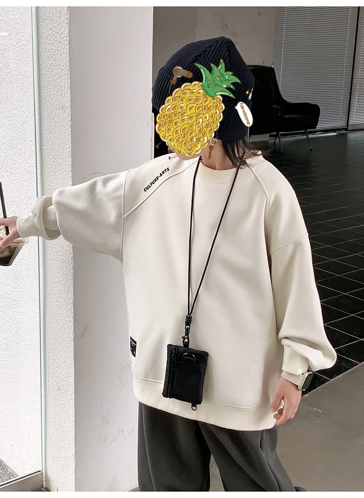 童装2024新款卫衣儿童卫衣男童时髦潮打底衫韩版宝宝上衣男孩宽松详情42