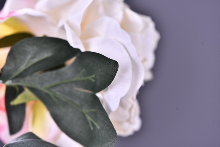 Factory direct sales of 2 simulated peonies, retro charred edge simulated peonies, soft decoration floral art for living rooms, lobbies and homestays pic 30