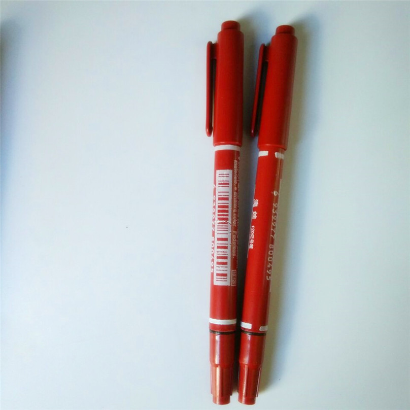 Loose double-headed pen marker pen, student stationery, office double-headed water and oil-based pen, marking, outlining pen, black writing pic 8