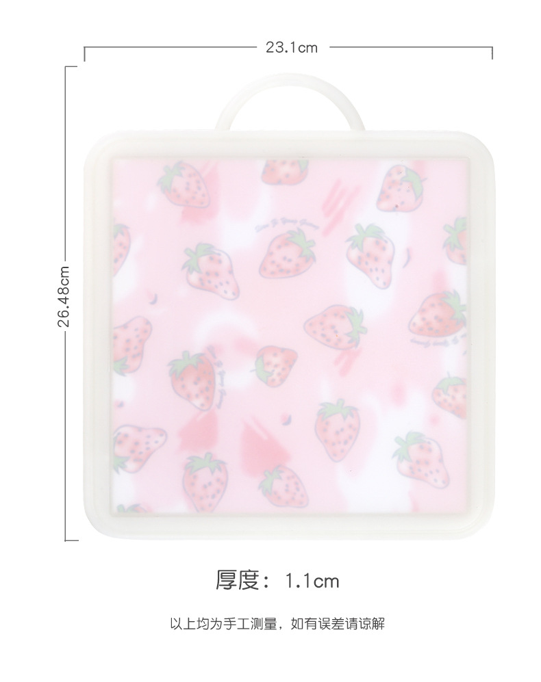 Cute double-sided cutting board, plastic fruit cutting board, household kitchen cutting board, easy to clean, with scale for convenient measurement pic 7