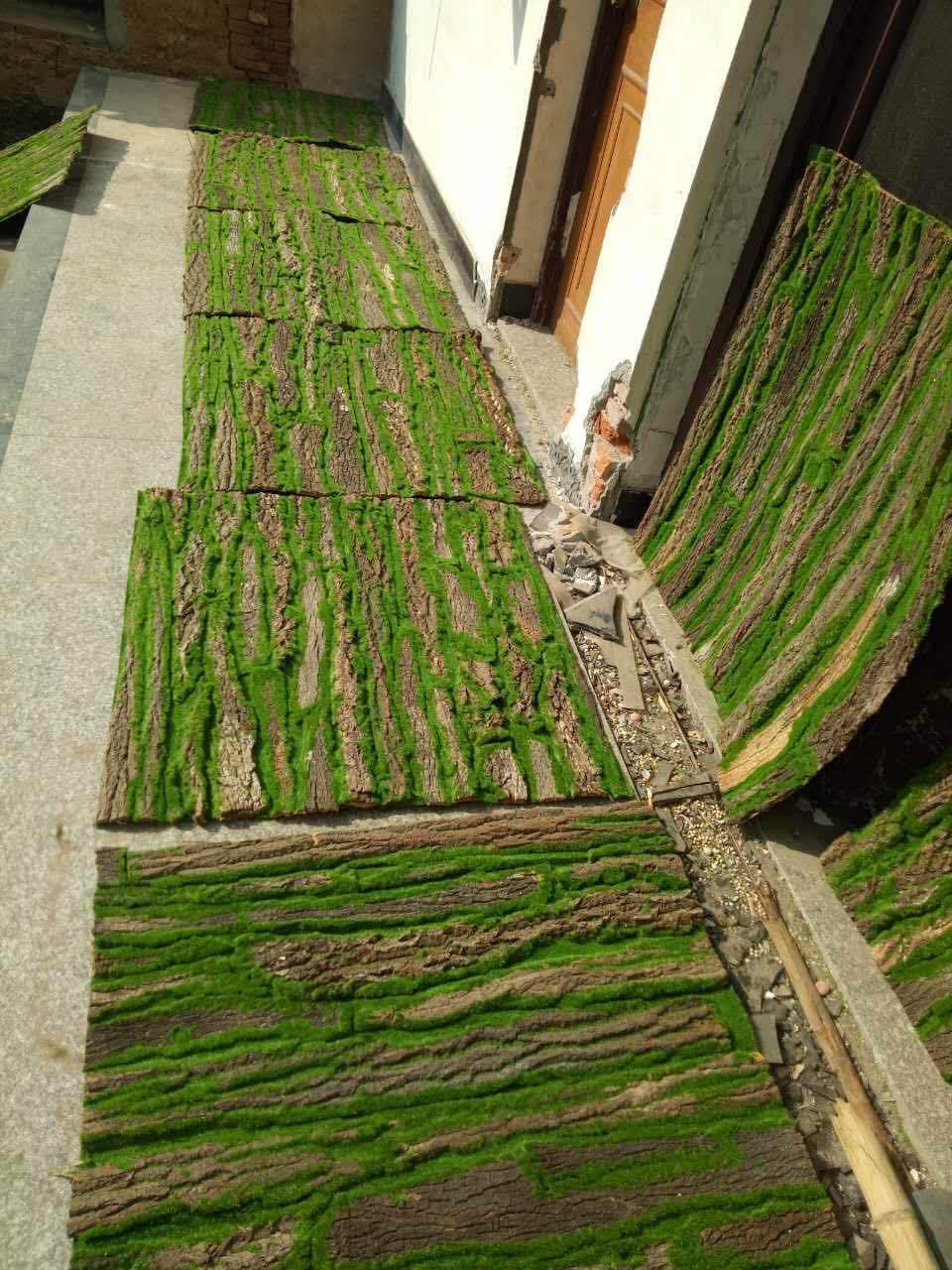 Simulated tree bark, original farm landscape, natural tree bark, real wood veneer, water pipe, column decoration, tree bark pic 8