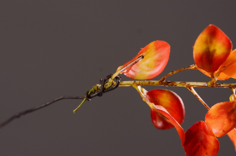 Flower Knowledge, simulating spring rain leaves, New Chinese-style Zen-inspired soft furnishings, flower leaf materials, simulating touch, autumn leaves, home decorations, floral art pic 12