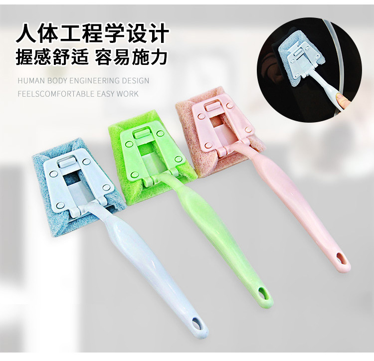 Long-handled cleaning brush, diamond sand sponge, kitchen cleaning, dishwashing and pot washing brush, household scouring pad, dishwashing cloth pic 6