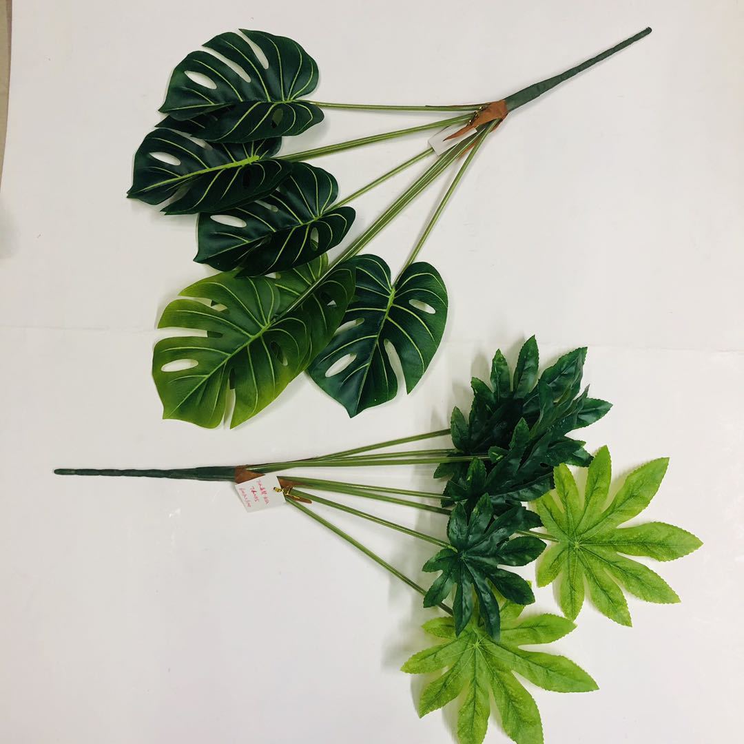 Artificial flowers, artificial lawns, artificial trees, artificial turtle-back, artificial octagonal golden plate, artificial papaya leaves, artificial turtle-back bamboo with leather hose feel, artificial turtle-back bamboo, artificial flowers, artificial lawns, artificial trees pic 2