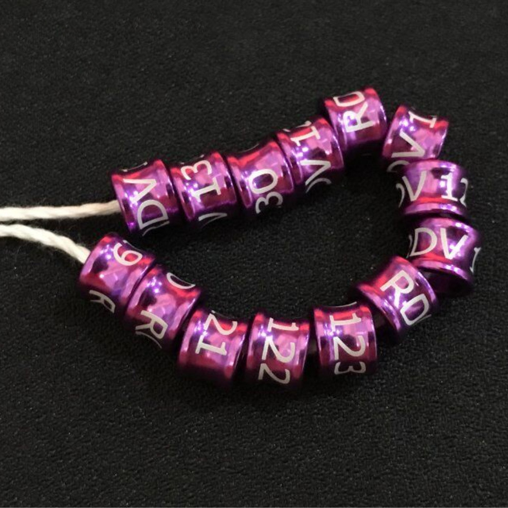 Aluminum rings/private rings/carrier pigeon rings/breeding pigeon rings/bird rings/pigeon rings/multi-color rings/colorful bird rings pic 9