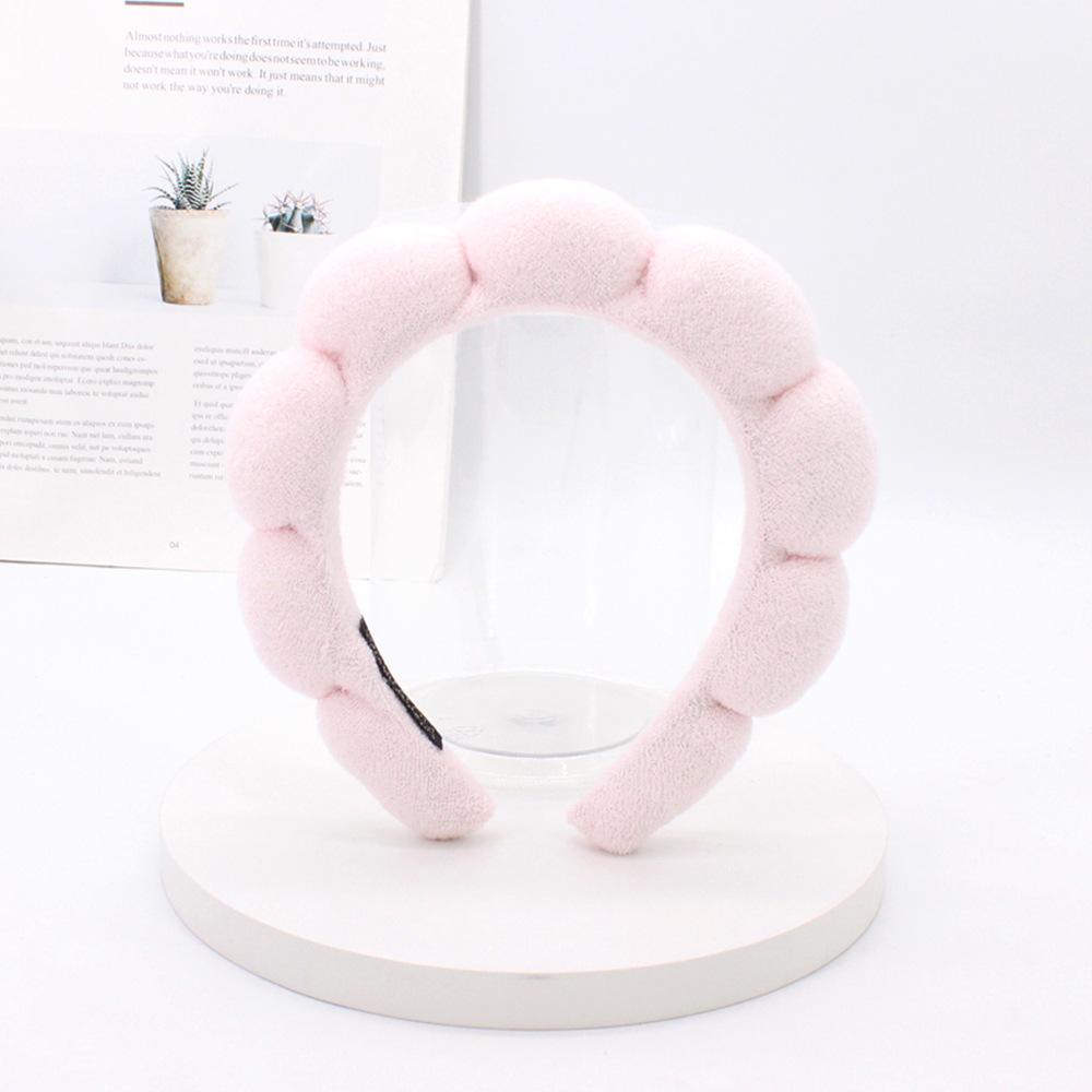 Amazon towel cloth sponge twist hair band, high top of the head, colorful cloud bubble hair band headwear, European and American headband for women pic 28