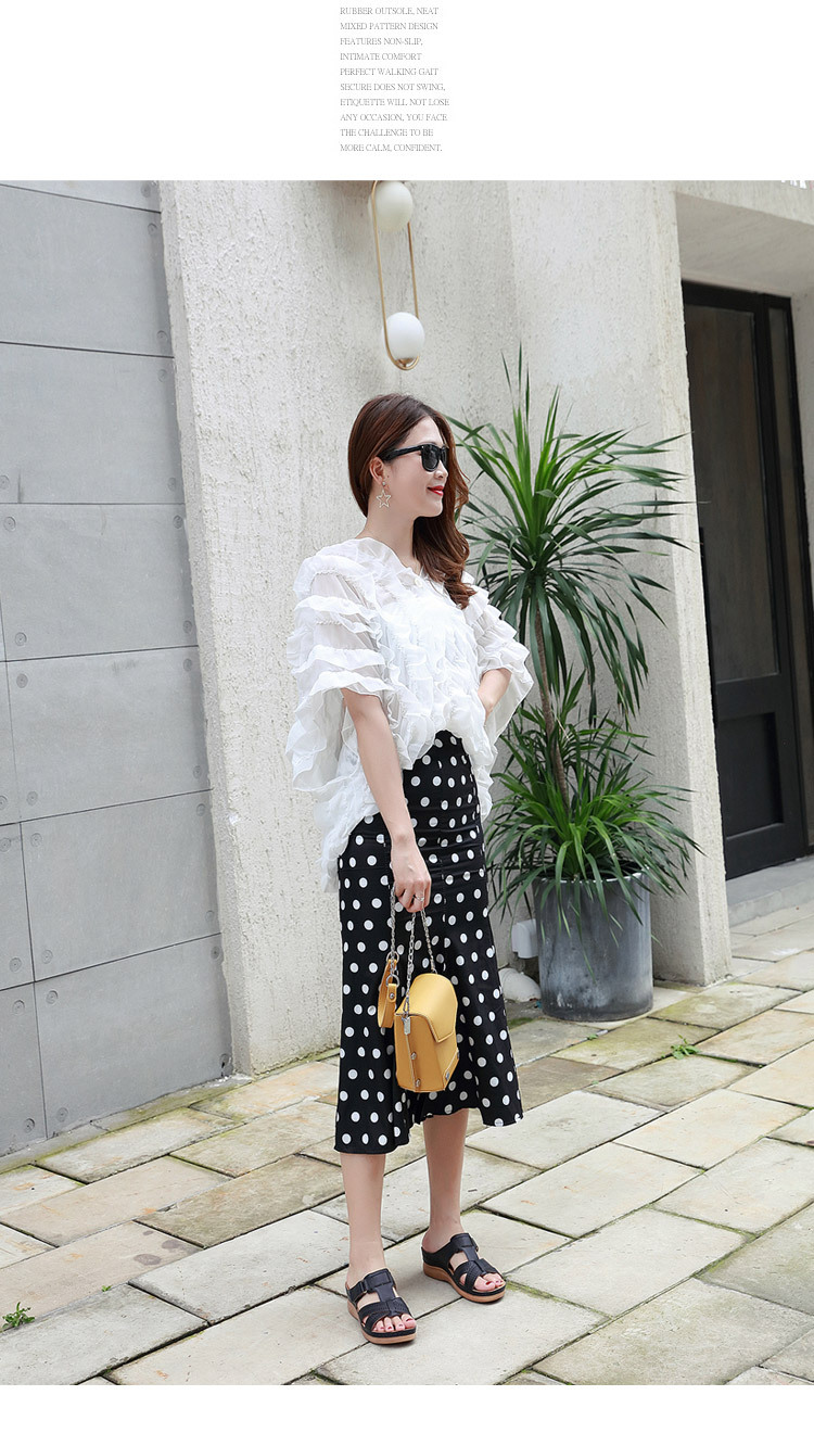 New European and American sandals for women, cross-border car line, mom shoes, large-sized sandals, wedge heel slippers, one-piece consignment pic 28