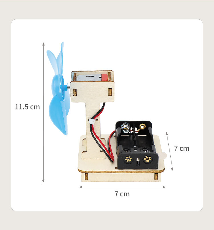 DIY自制科技小制作 小学生趣味物理电路实验材料包 手工发明电风扇投影仪套装详情10