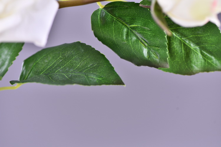 Lanjin wholesale artificial flowers 3-head roses, wedding and home silk flowers, high-end decorative artificial flowers, hand-held roses, multi-head roses pic 38