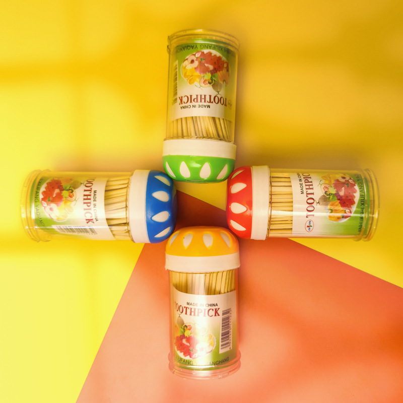 12瓶装一次性双头牙签雪花牙签筒 竹制牙签 地摊货源一元二元批发详情14