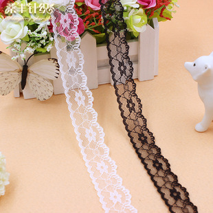 34色现货花边 电商爆款4.5CM无弹蕾丝花边 米字蕾丝边diy服装辅料详情9