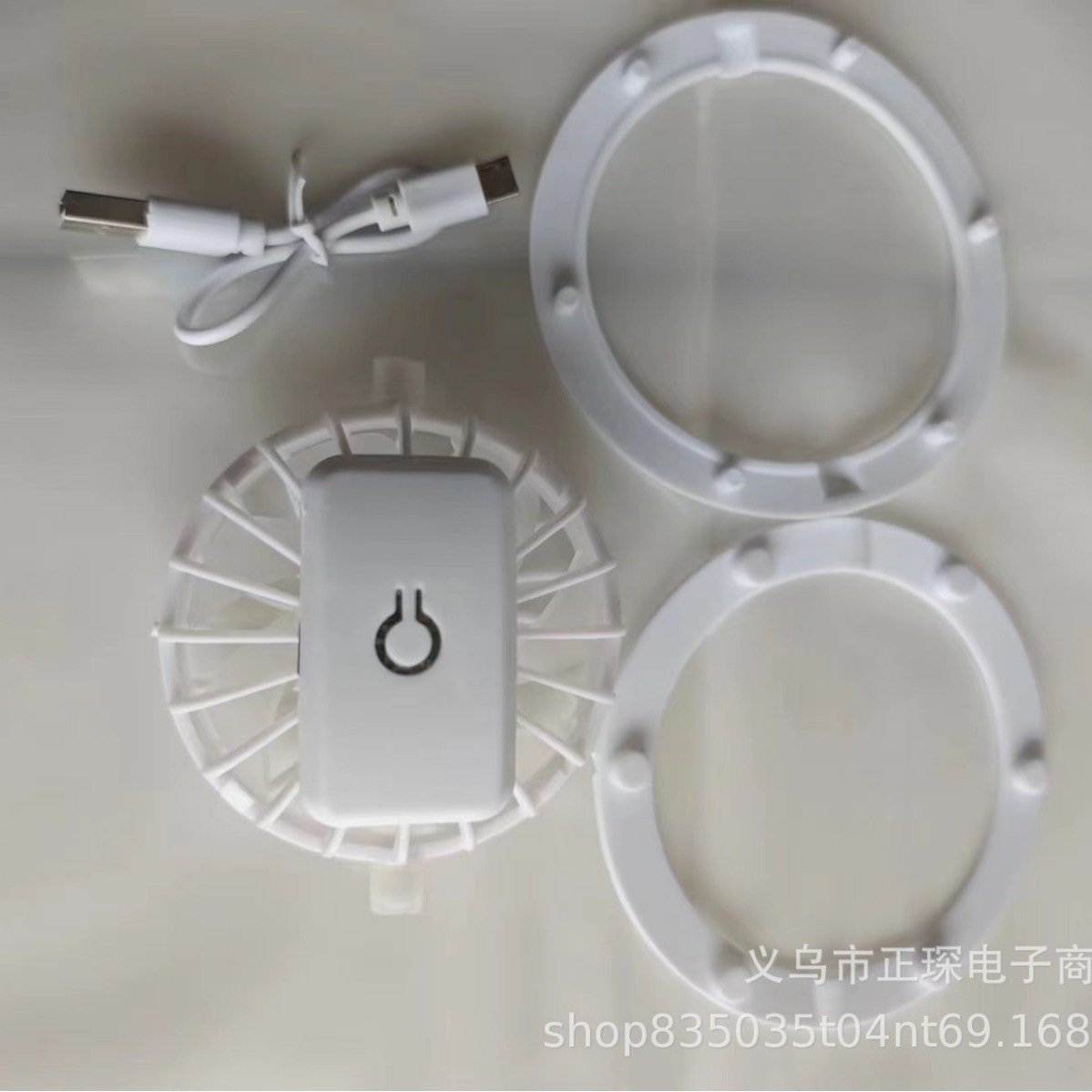 新款太阳能风扇帽180-360°旋转可拆卸风扇配件USB充电小风扇批发详情25