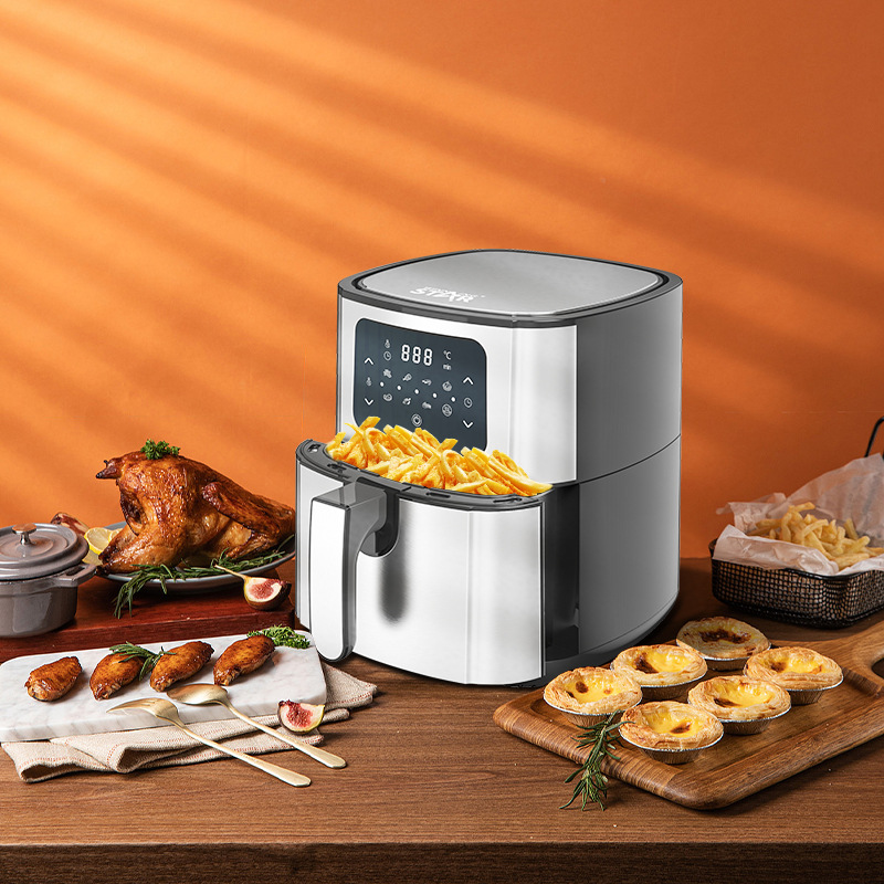 winning star Cross-border multi-functional air fryer for home barbecue, fried chicken, French fries, egg tarts and baking pic 11
