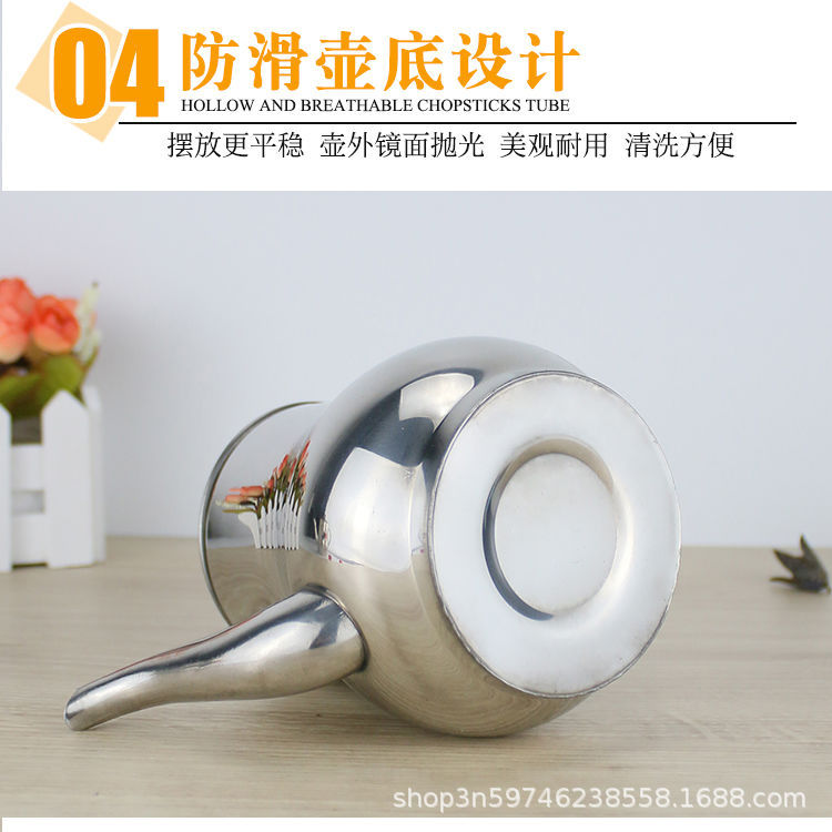 Factory direct supply of thickened stainless steel filter oil pot for household use, multi-purpose pot for kitchen sauce, vinegar and oil, large seasoning Anshi pot pic 14