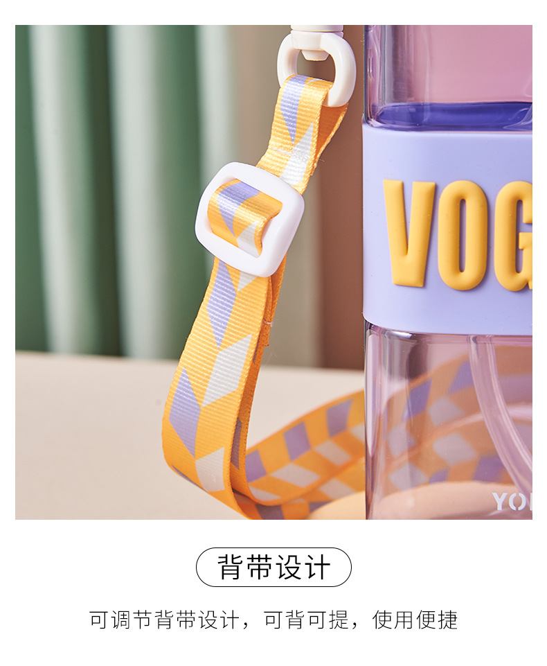 Tazas de agua de plástico tazas de agua de doble bebida para niños de alto nivel de apariencia creative punk square pajita tazas de deporte espacio pic 6