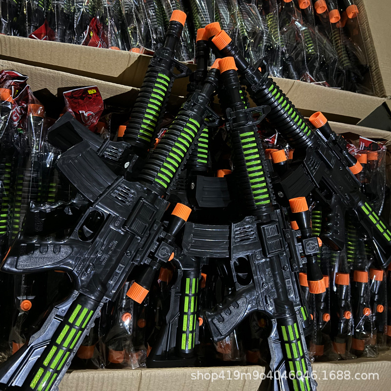 电动枪声光冲锋枪澄海儿童地摊玩具摆摊批发网红夜市儿童玩具详情8