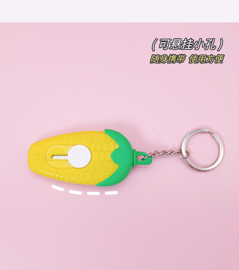 Cartoon corn mini utility knife, student cute wallpaper knife, paper cutting knife, small parcel opening and unboxing knife wholesale pic 13