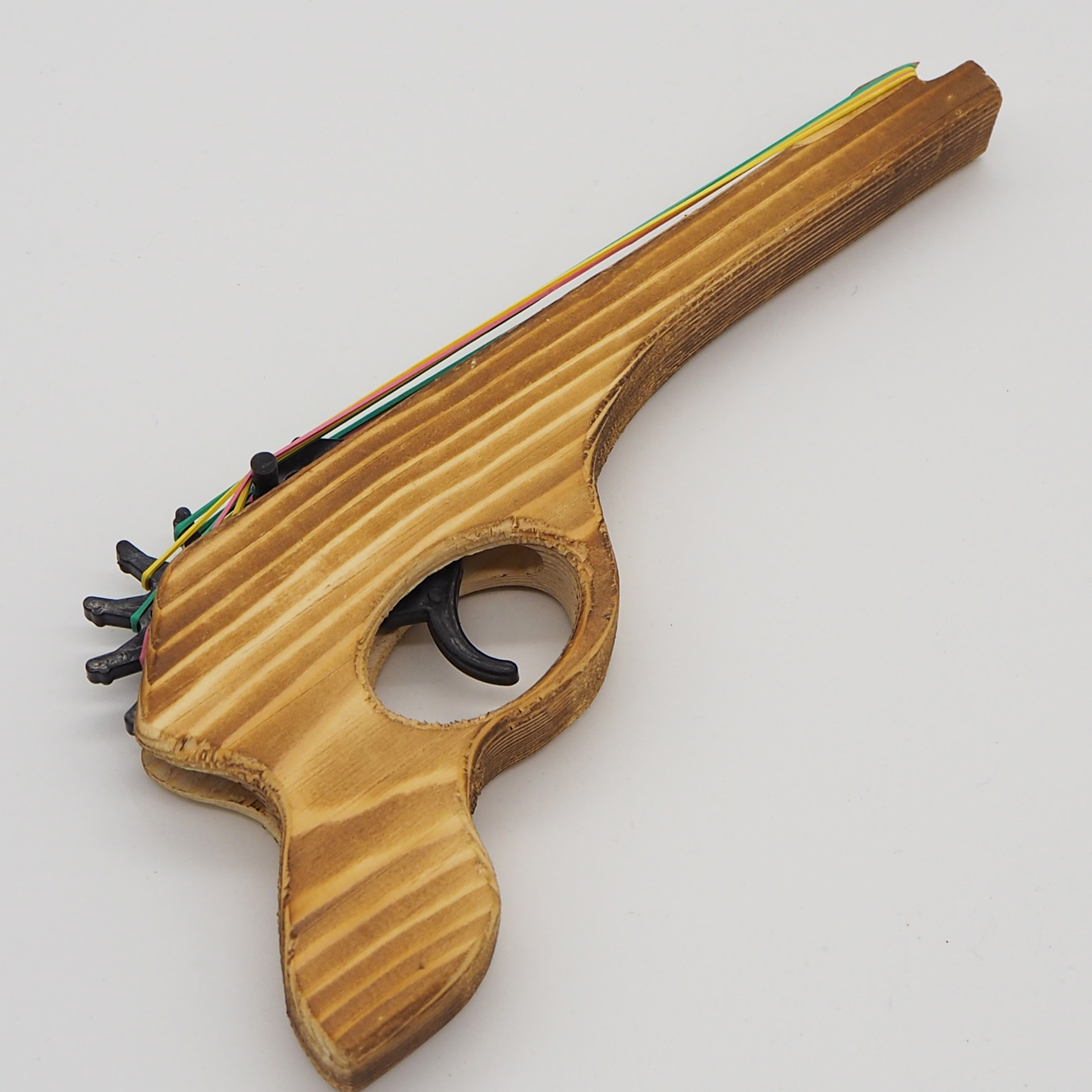 Factory direct sales of rubber band wooden guns, wooden toys, rubber ring hand wooden guns, new No. 3 rubber band gun pic 3