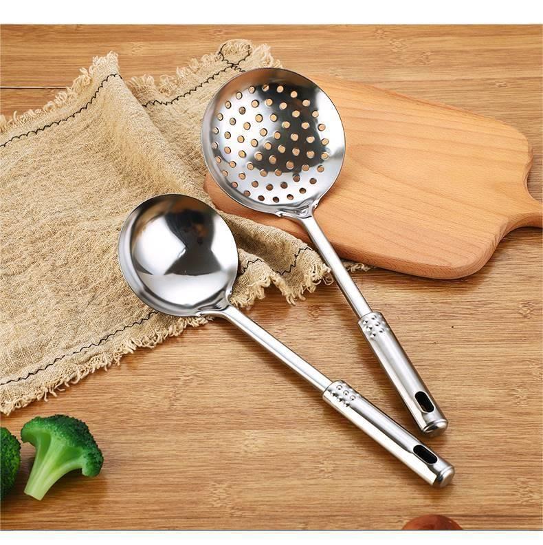 厂家批发 不锈钢厨具勺铲套装 汤勺漏勺铲子家用炊具 厨房用品详情14