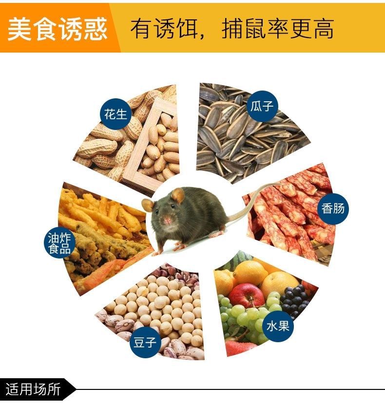 Rat trap, household rat killer, clip, fully automatic one-nest, end trap, sticky rat board, tear and stick, tear and stick, others pic 10