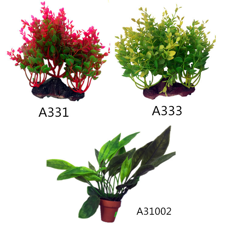 批发仿真塑料小号水草 水族箱装饰塑料草 宝杰外贸出口塑料小草详情29