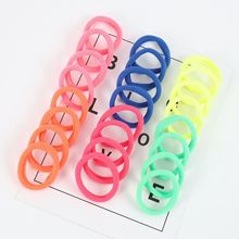 Cross-border solid-color crystal satin hair tie, elegant headwear, simple hair tie, hair accessory, small hair band, large fat intestine hair band pic 3