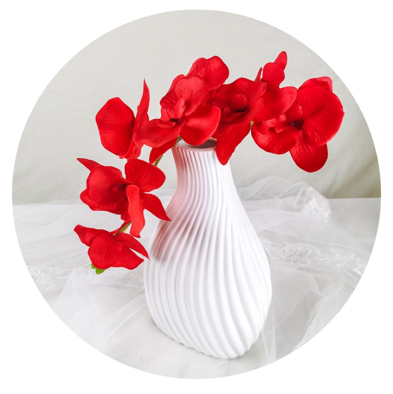 蝴蝶兰仿真花假花婚庆家居庆典装扮户外酒店装饰拍照摄影道具详情17