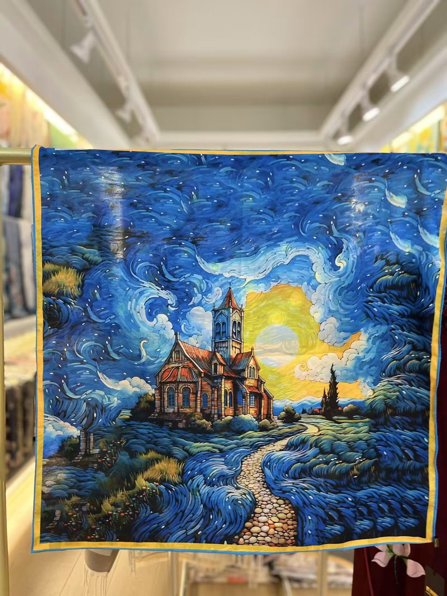 国潮香云纱花萝70*70新中式苏杭小方巾双面双色丝巾厂家代发扎染详情19