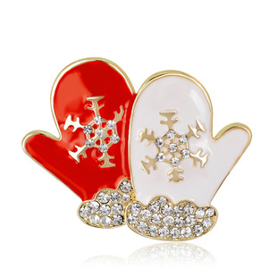 New Christmas collection brooches, fashionable and exquisite diamond-encrusted candy walking stick pins, brooches, and Danbi accessories pic 1