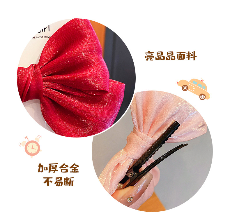 女童蝴蝶结头饰儿童发夹2023新款可爱宝宝发卡公主小女孩顶夹发饰详情10