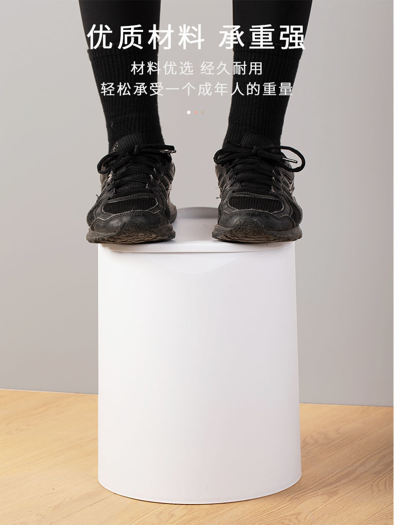 办公室垃圾桶家用客厅带盖轻奢厨房大号容量按压式厕所卫生间纸篓详情10
