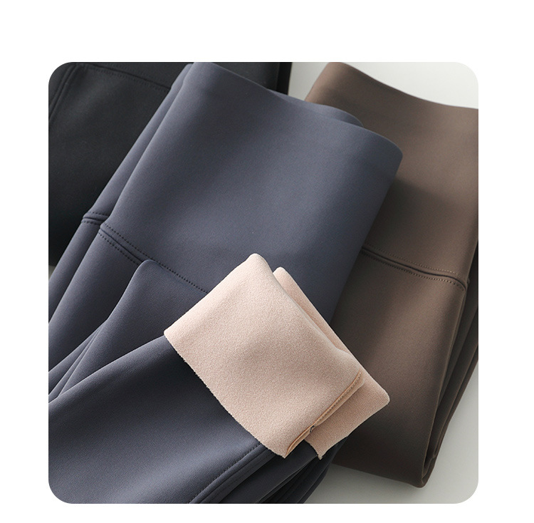 工厂直销加绒鲨鱼裤女2022春秋冬高腰提臀收腹裤芭比裤外穿打底裤详情37