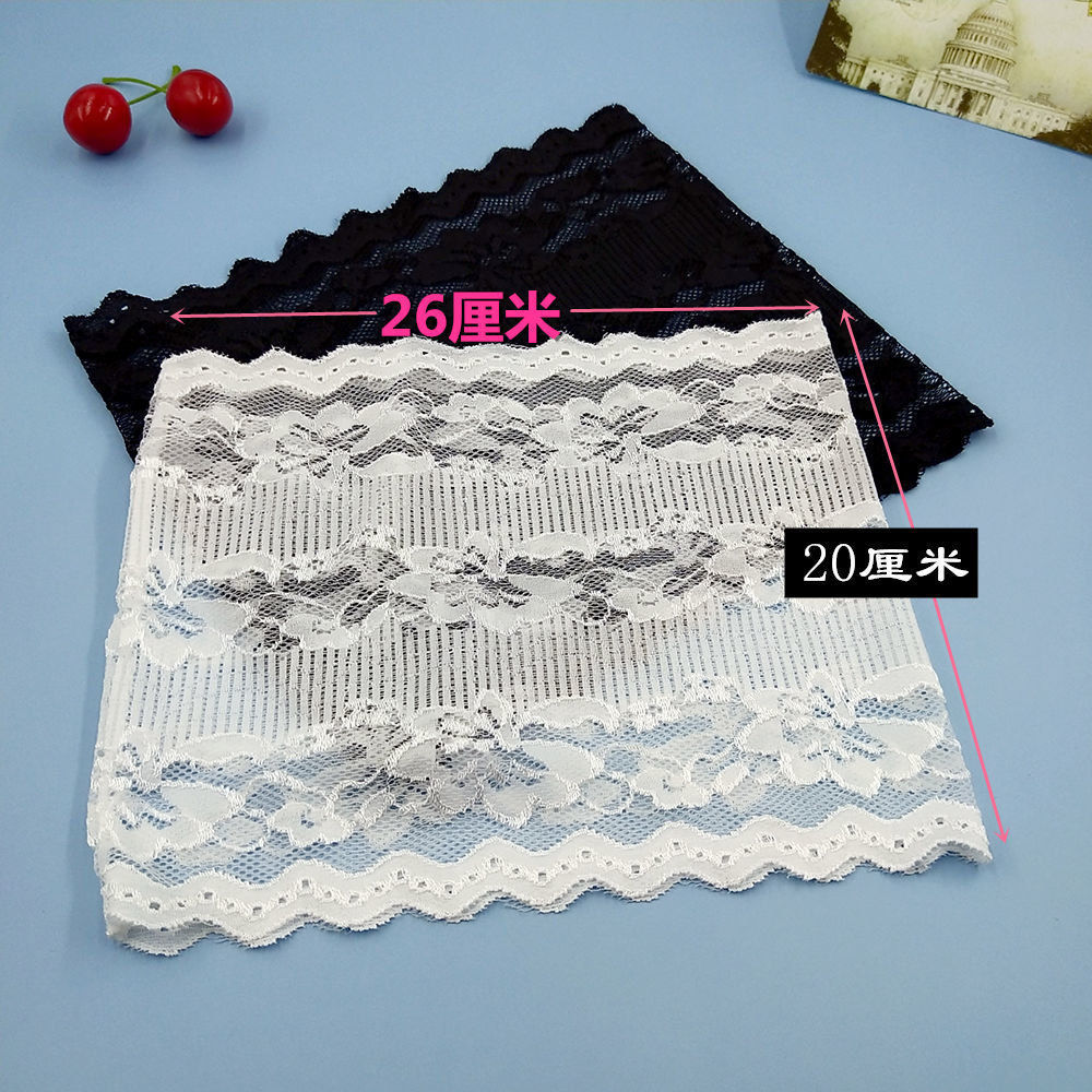 Student single-layer lace without inner lining, transparent strapless, soft, light, breathable, short, fully transparent wrap, one-line bust pic 2