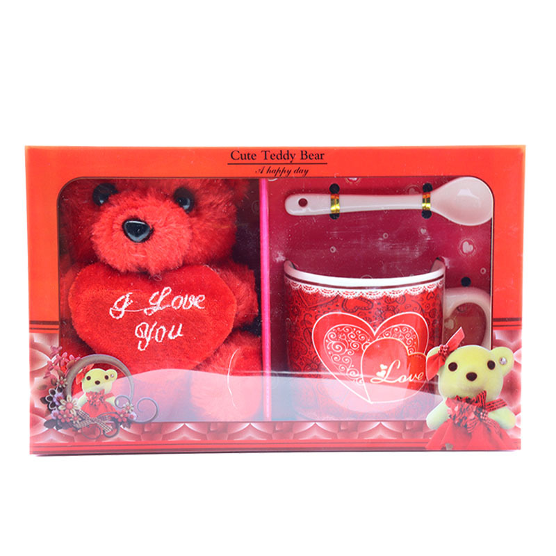 外贸跨境专供情人节礼物陶瓷马克杯咖啡杯水杯礼品套装可做客logo详情6