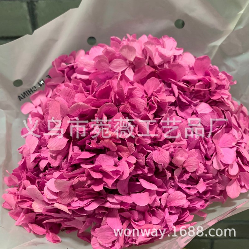 Natural plant, evergreen, large-leaf hydrangea, flower arrangement, handicrafts, soft furnishing grass pic 12