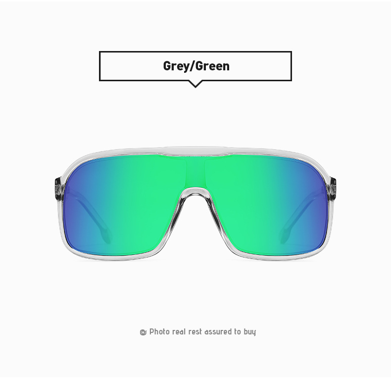 New one-piece large-frame outdoor sports sunglasses, cross-border polarized and colorful cycling sunglasses, trendy sunglasses 3086 pic 26