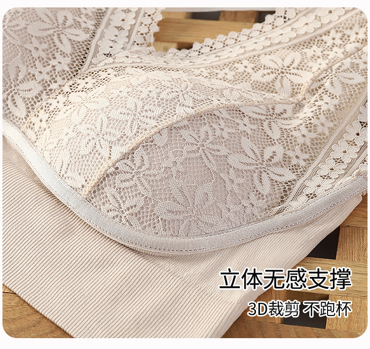 New seamless, strapless, lace U-shaped, beautiful back, latex pads, fixed coasters, and a tight-fitting bra for women pic 22