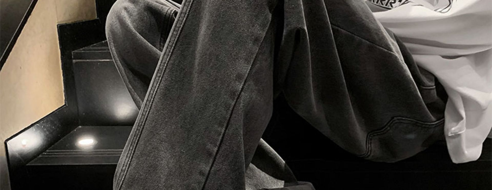 复古做旧直筒牛仔裤男士痞帅宽松休闲潮流简约青少年阔腿长裤详情6