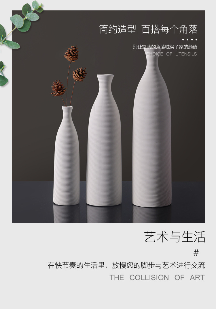 chinagoods vase ornaments, ceramic, Nordic creative, European style living room TV cabinet, simple and individual, colorful hydroponic flower vases pic 6