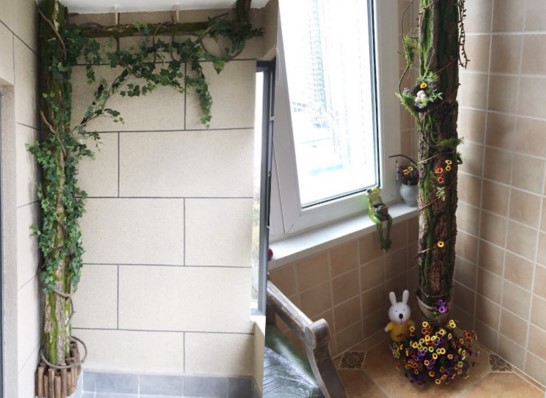 Simulated tree bark, original farm landscape, natural tree bark, real wood veneer, water pipe, column decoration, tree bark pic 5