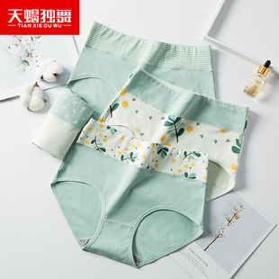 少女内裤女士纯棉印花大码无痕初高中学生高腰日系三角短裤详情7