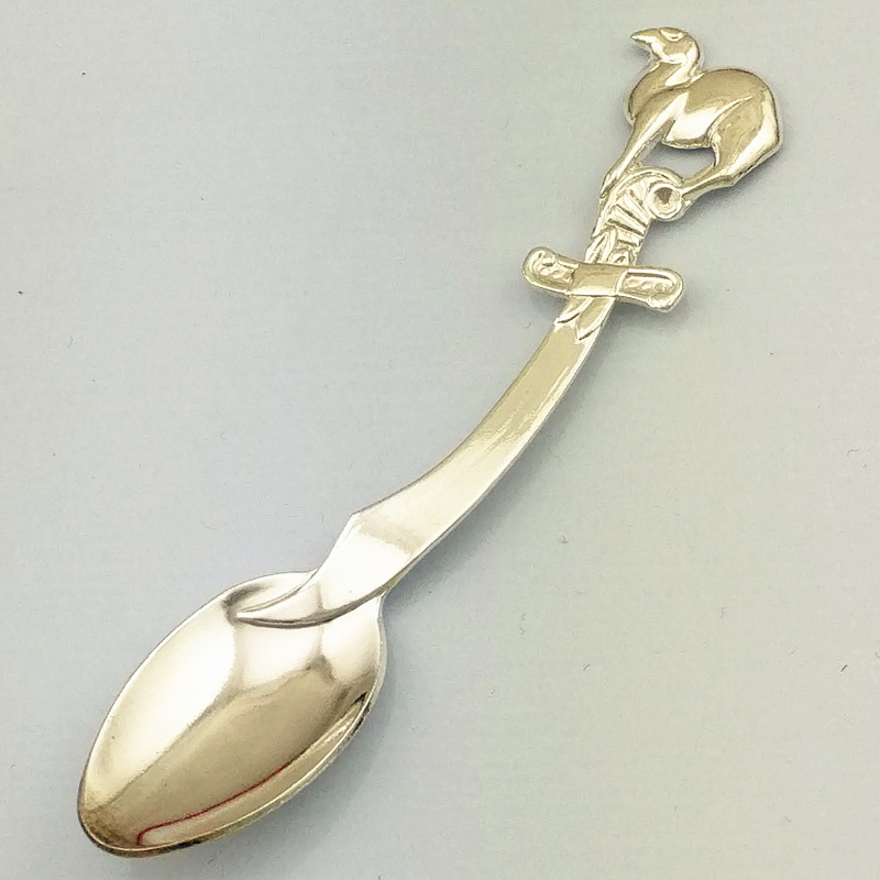 Cute camel coffee spoon, knip-shaped mirror-polished stainless steel spoon, creative high-end tableware, gold and silver (JY20) pic 34