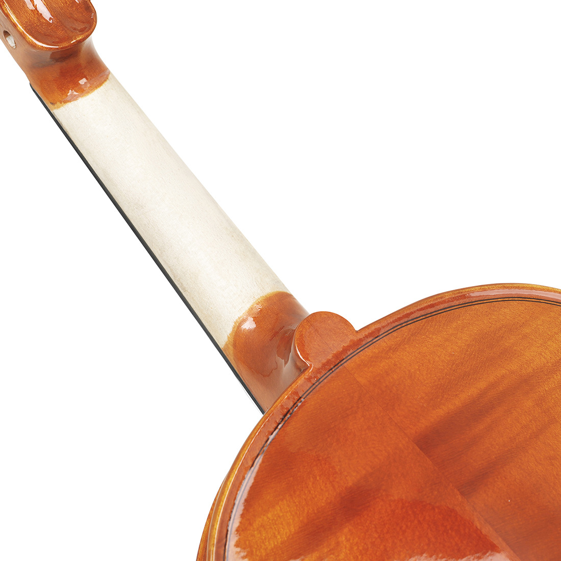 Wholesale handmade maple violin AV-609 natural tiger-patterned jujube wood violin for children and adults 4/4 popular violin pic 24