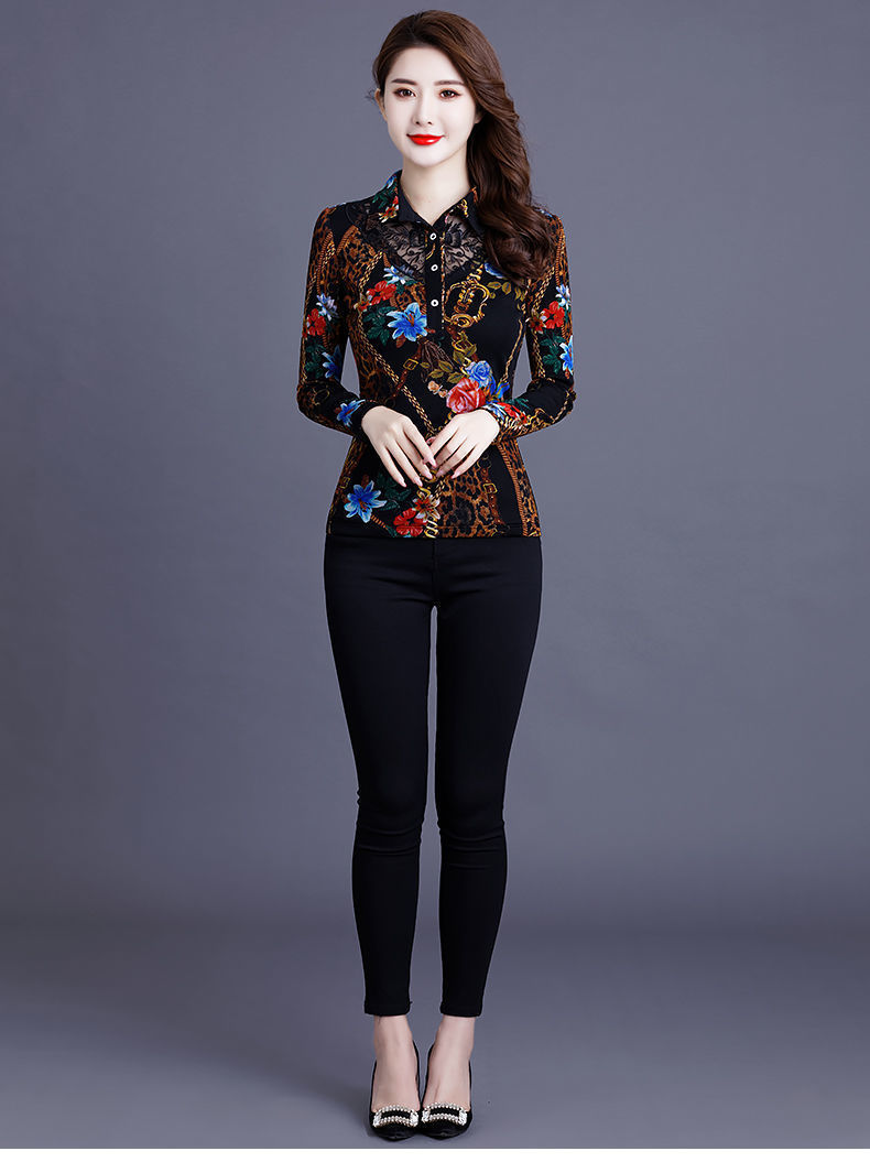【 With fleece/Without fleece 】 New Spring/Autumn 2021 shirts with fleece collar, warm T-shirt top, thick base layer pic 37