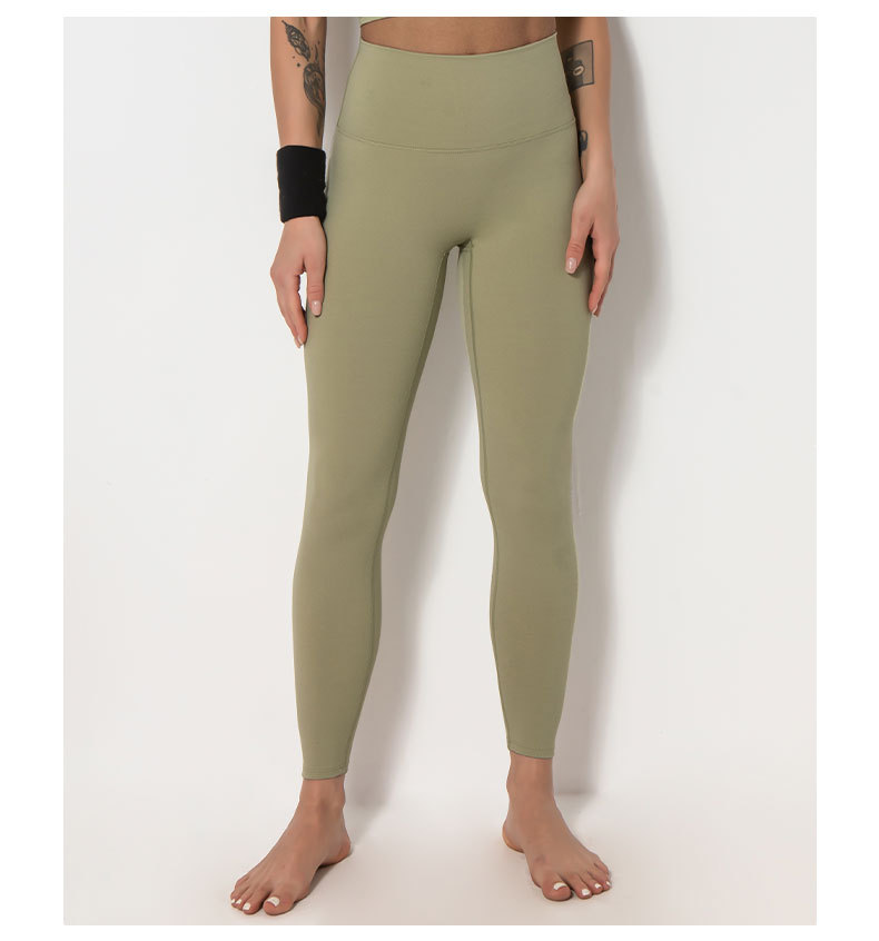 lulu瑜伽裤磨毛高腰提臀女夏外穿紧身运动跑步蜜桃臀裸感健身裤秋详情56